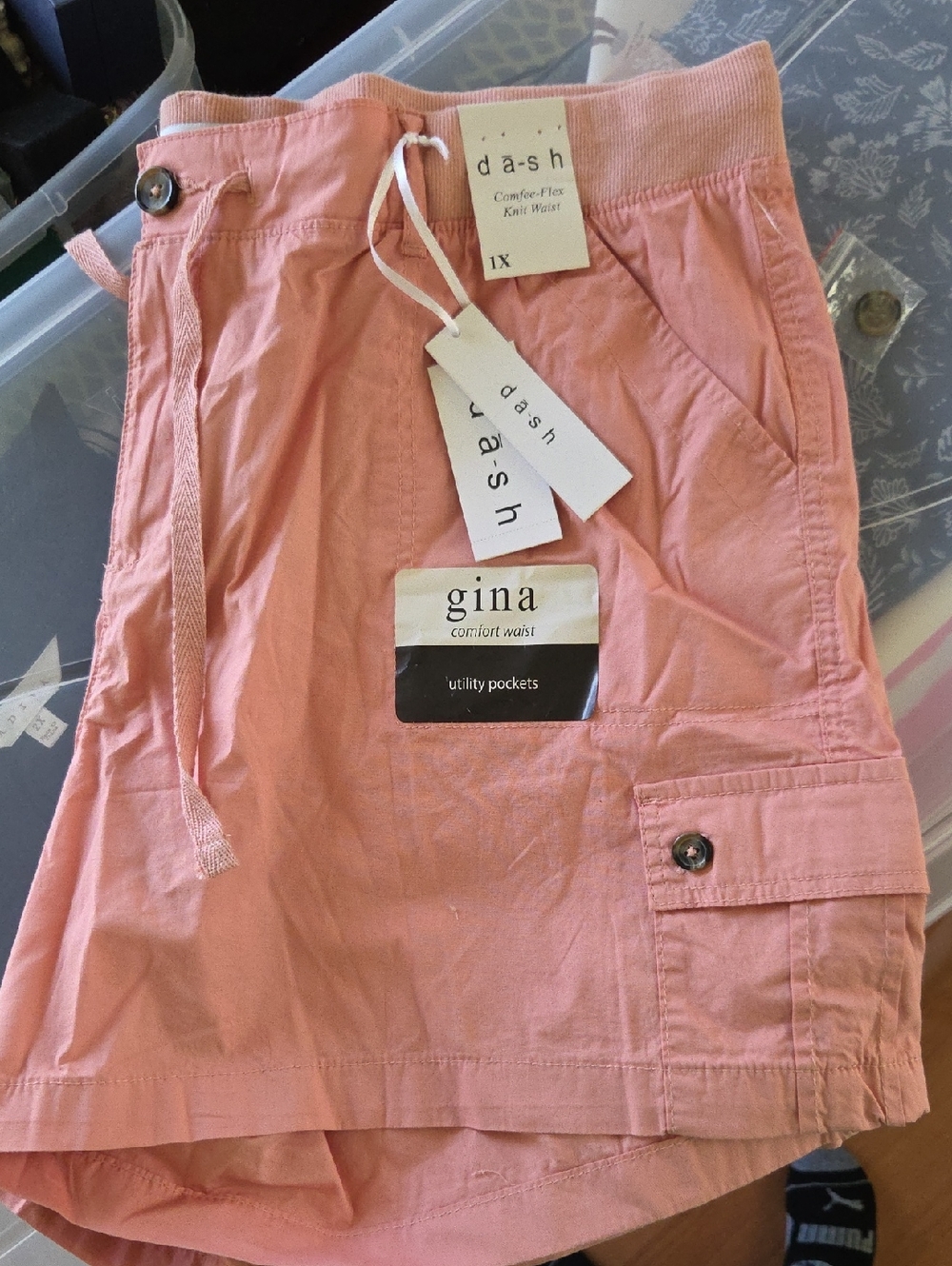 Dash Gina Women's Cargo Shorts - Pink